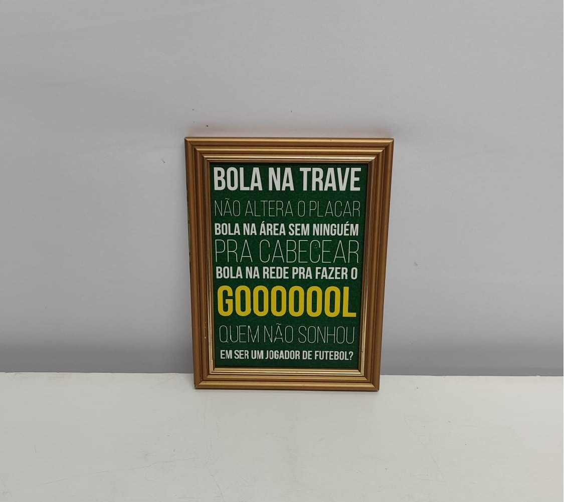 Retrato Frase de Futebol   - BB Festas Aluguel 