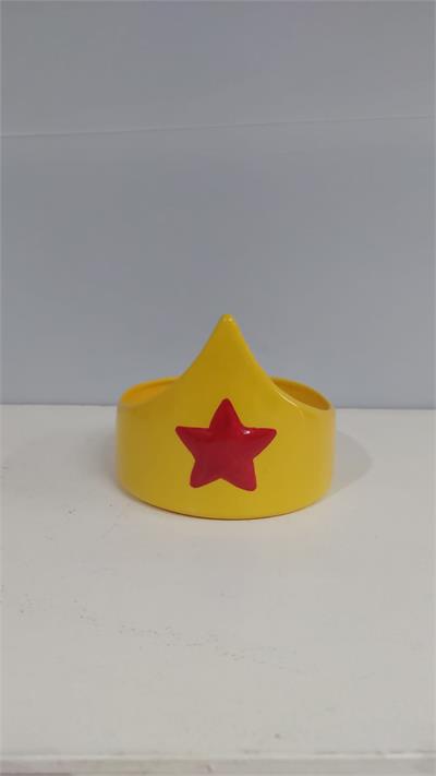 Tiara Mulher Maravilha Louça (Herois) 12Cm X 16Cm - BB Festas Aluguel 