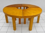 Mesa Rústica 80Cm Alt X 70Cm Larg X 1,60M Comp - imagem 4
