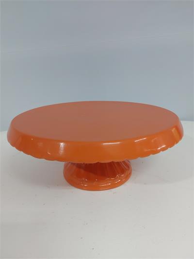 Boleira Baixa Laranja 14Cm X 30Cm - BB Festas Aluguel 