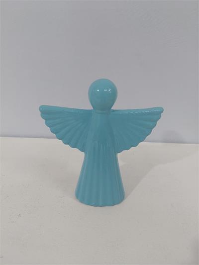 Anjo Louça Azul Claro Alt 21Cm Alt X 16 Cm Larg X Comp - BB Festas Aluguel 