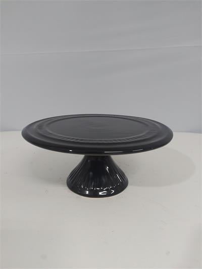 Porta Doce Médio Baixo Preto 9Cm Alt X 23Cm Diametro - BB Festas Aluguel 