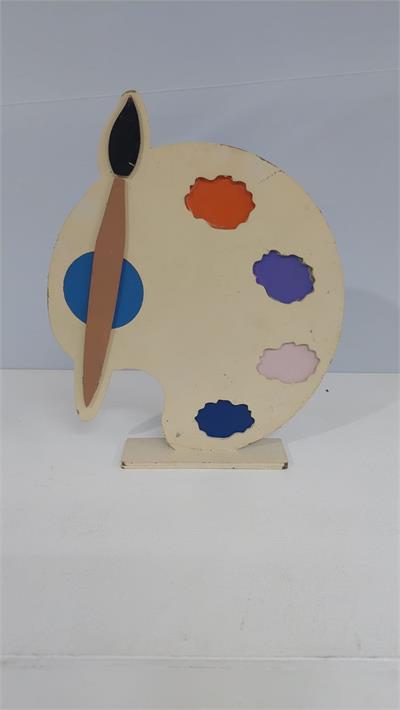 Totem Paleta de Cores Alto Em Mdf (Abc) 26Cm X 24Cm - BB Festas Aluguel 