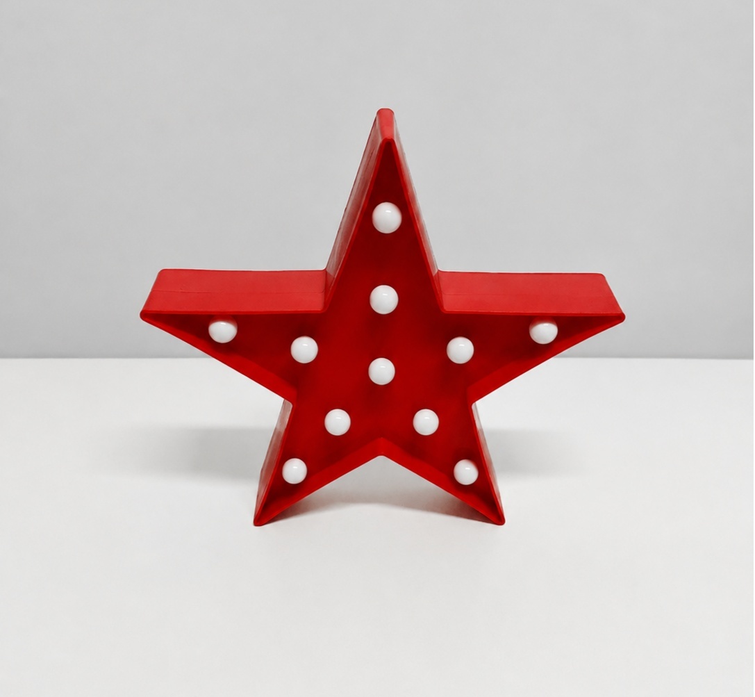Estrela Led Vermelha - BBFestasAluguel 