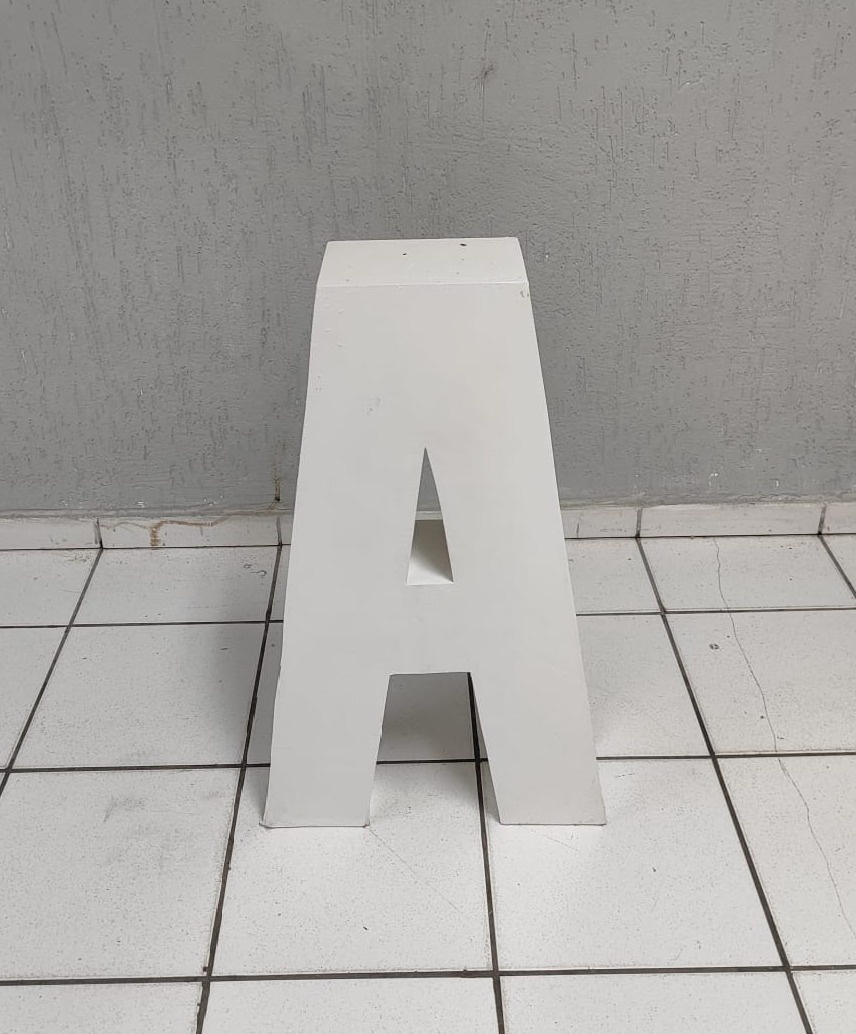 Letra A Mdf 80Cm - BB Festas Aluguel 