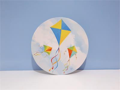 Painel Sublimado Redondo Pipas 60Cm - BB Festas Aluguel 