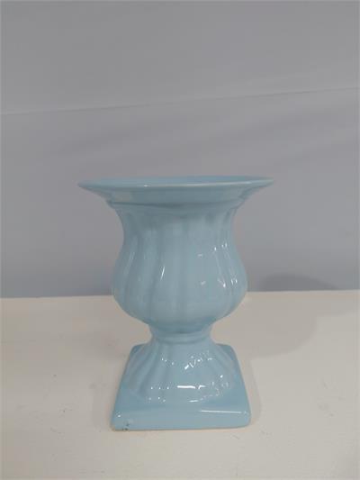 Vaso Grego P Azul Claro 17Cm Alt X 13Cm Diametro - BB Festas Aluguel 