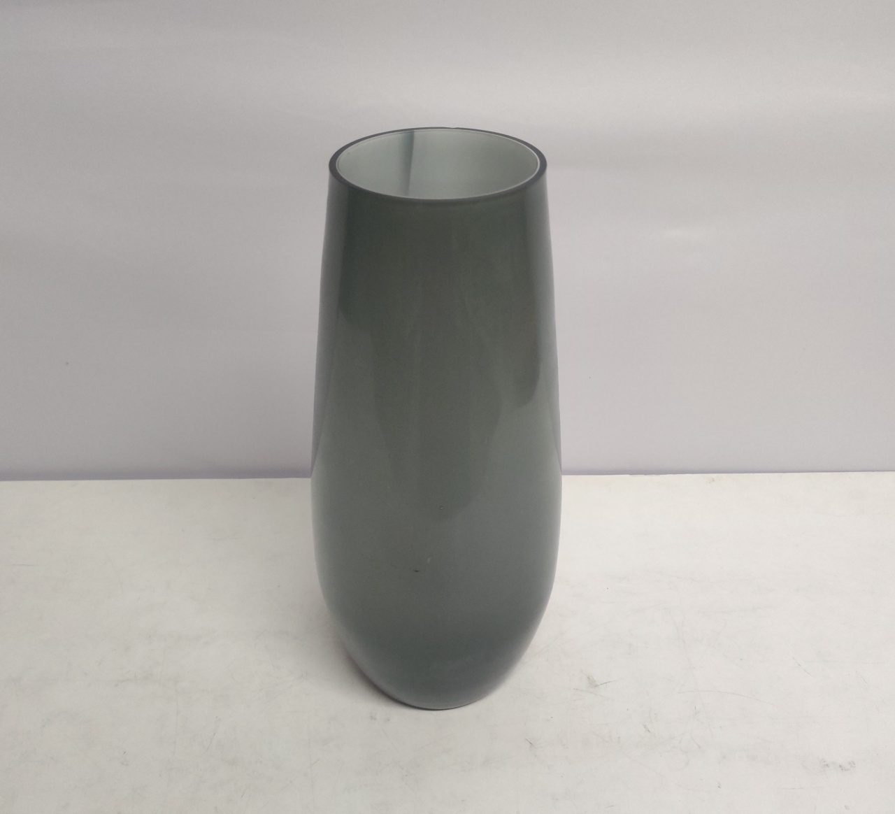 Vaso Cilindro Alto Cinza 38Cm Alt X 15Cm Diametro - BB Festas Aluguel 