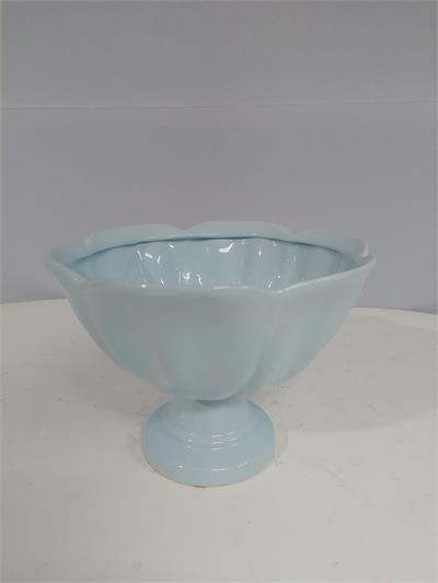 Porta Doce Fundo Flor Azul Claro 18Cm Diametro X 24Cm Alt - BB Festas Aluguel 