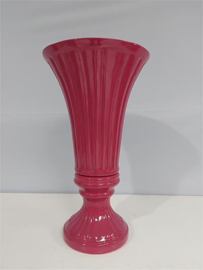 Vaso Tulipa Aberto G Pink 34Cm X 19Cm - BB Festas Aluguel 