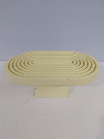 Porta Doce Espiral Baixo Amarelo Claro Alt 10Cm X 16Cm X 26 - BB Festas Aluguel 