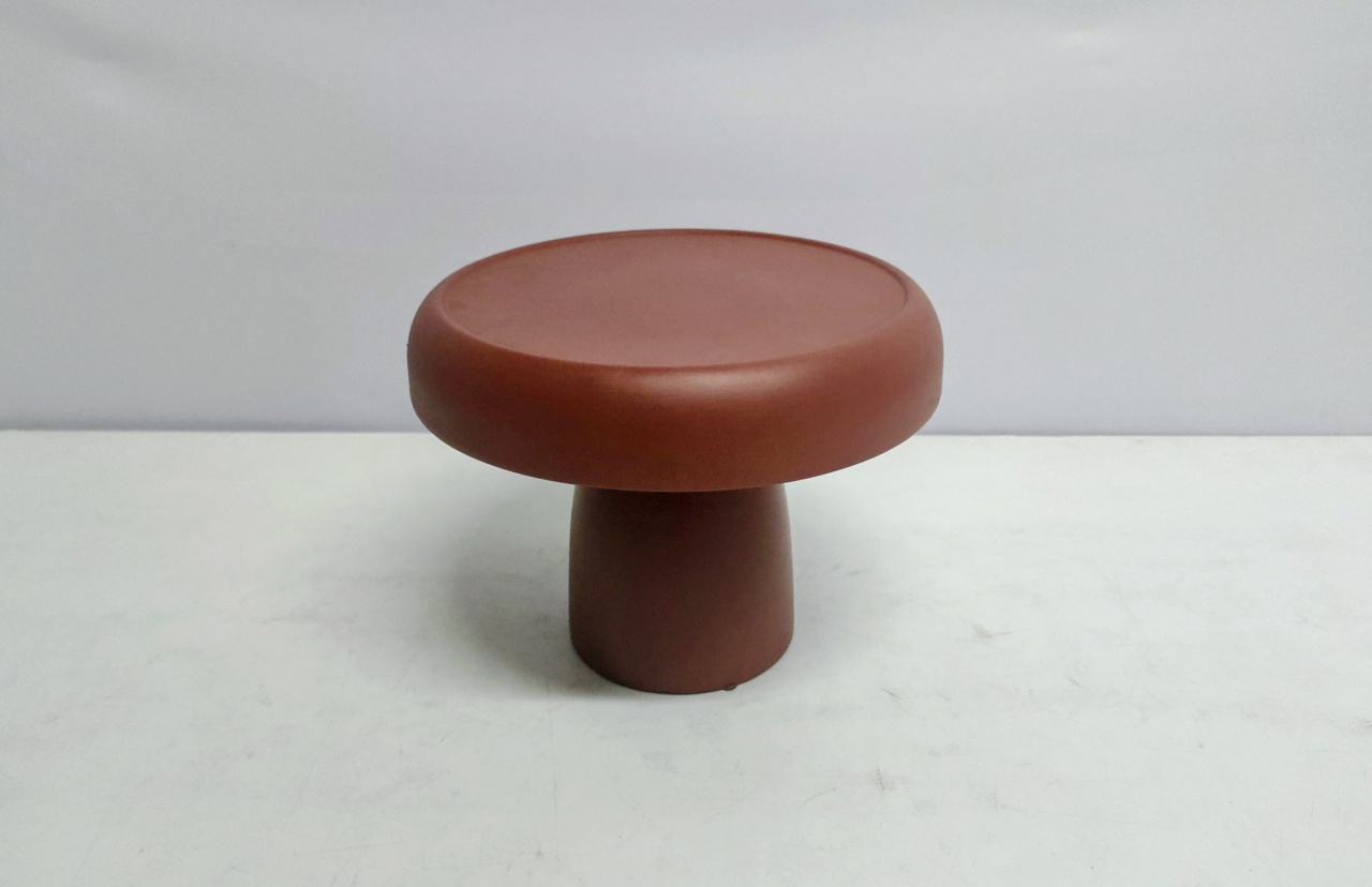 Porta Doce Congumelo/M Marrom Fosco 17Cm Alt X 23Cm Diametro - BB Festas Aluguel 
