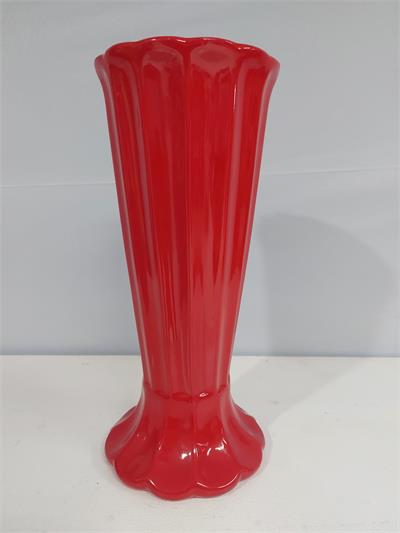 Vaso Tulipa G Vermelho 32Cm X 14Cm - BB Festas Aluguel 