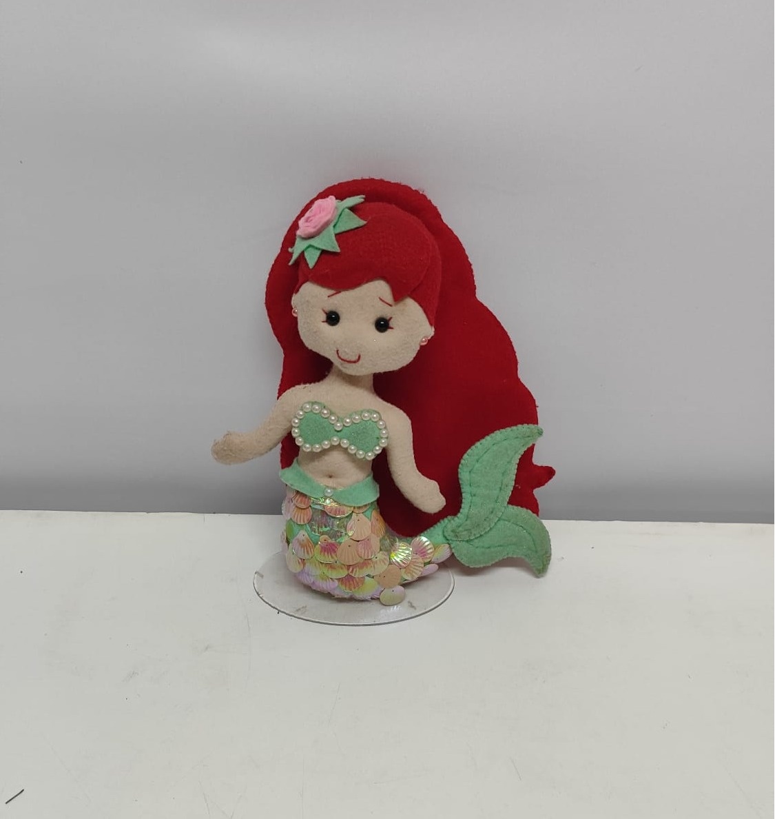 Feltro Ariel (A Pequena Sereia)  - BB Festas Aluguel 
