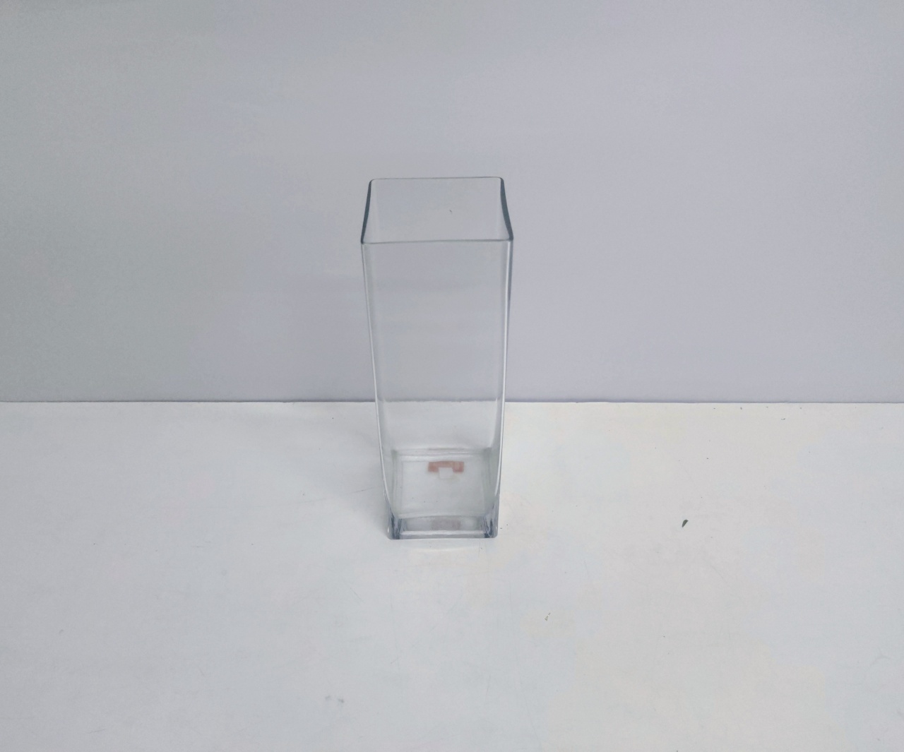 Vaso de Vidro Quadrado 30Cm X 10Cm Diametro  - BB Festas Aluguel 