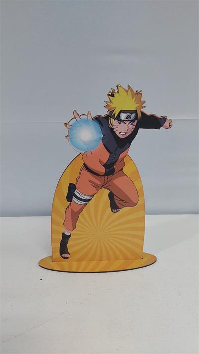 Totem Naruto Usando Poder Em Mdf 30Cm X 20Cm - BB Festas Aluguel 