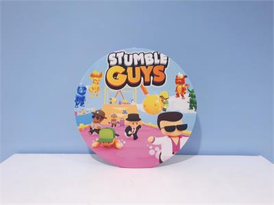 Painel Sublimado Redondo Stumble Guys 60Cm - BB Festas Aluguel 