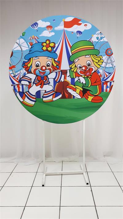 Painel Sublimado Redondo Patati E Patata 1,30Cm - BB Festas Aluguel 