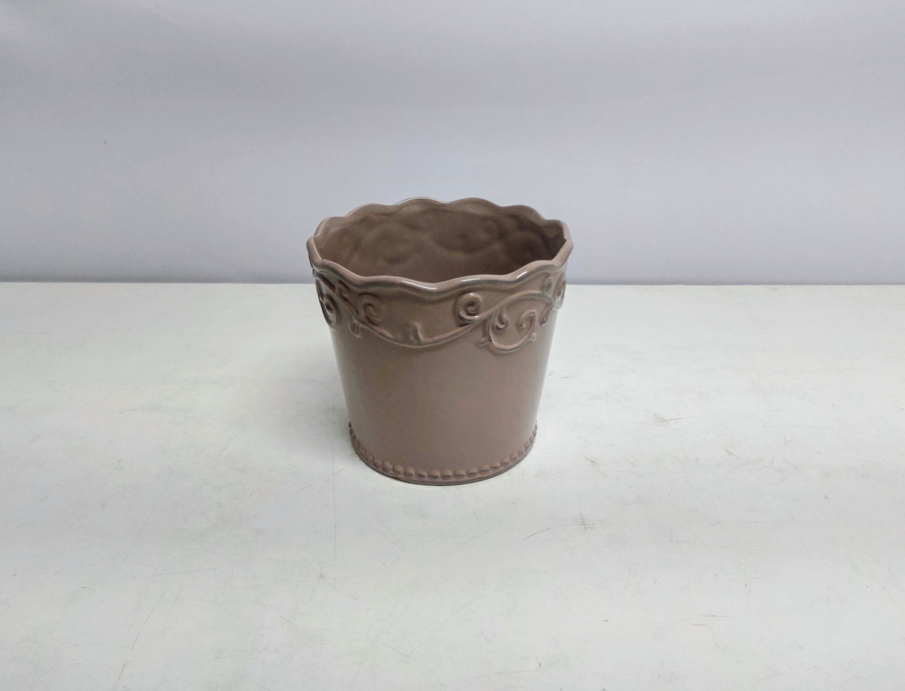 Vaso Porta Doce/M Rosa Bege 13Cm Alt X 15Cm Diametro  - BB Festas Aluguel 