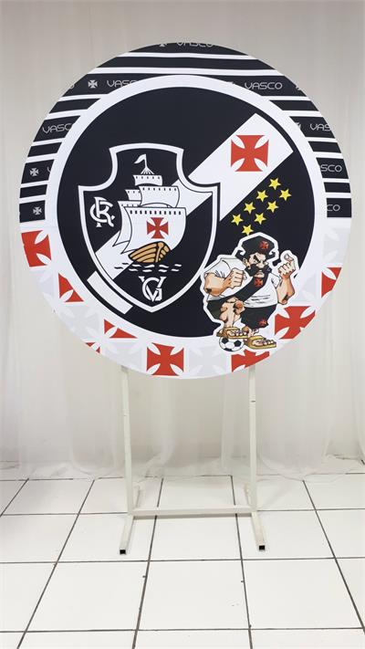 Painel Sublimado Redondo Vasco 1,30Cm - BB Festas Aluguel 