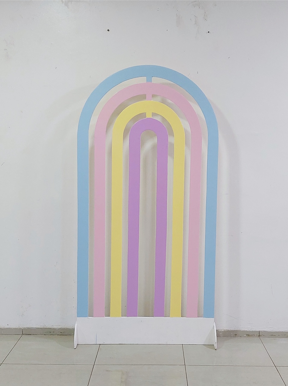 Painel Arco Vazado Arco-Íris 2M Alt X 1M Larg - BB Festas Aluguel 