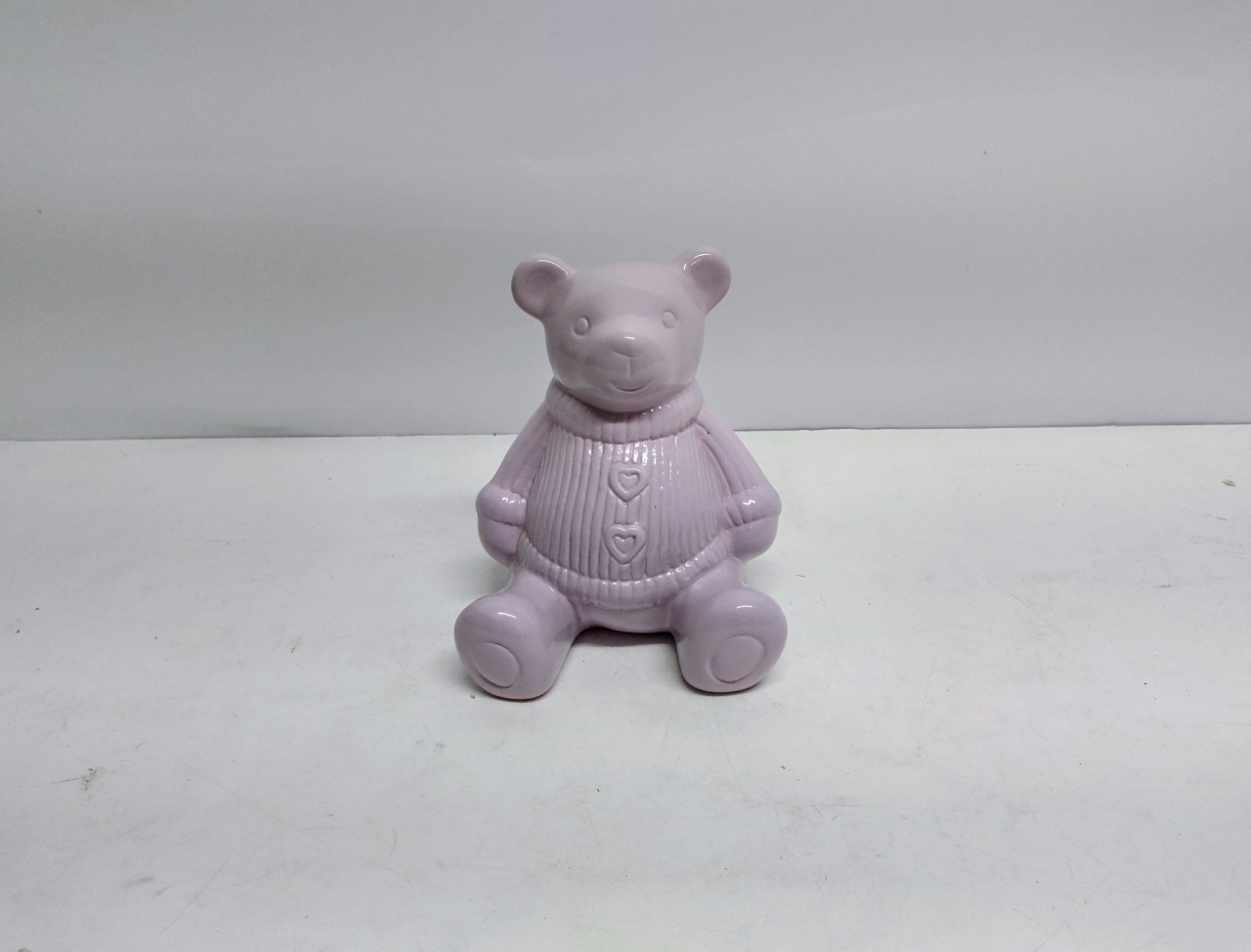 Urso Lilás 20Cm Alt X 16Cm Larg X 15Cm Comp - BB Festas Aluguel 
