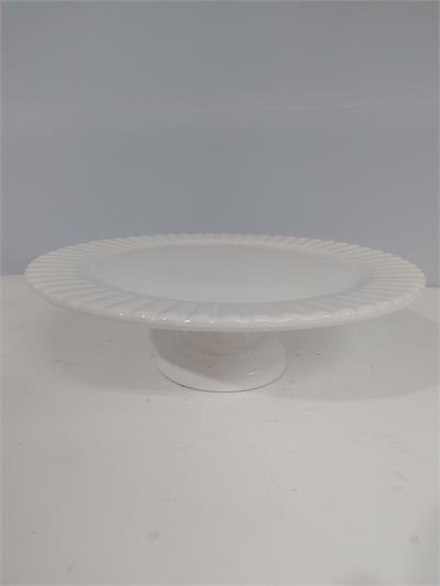 Porta Doce Baixo Branco 9Cm X 30Cm - BB Festas Aluguel 