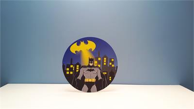 Painel Sublimado Redondo Batman Animado 60Cm - BB Festas Aluguel 