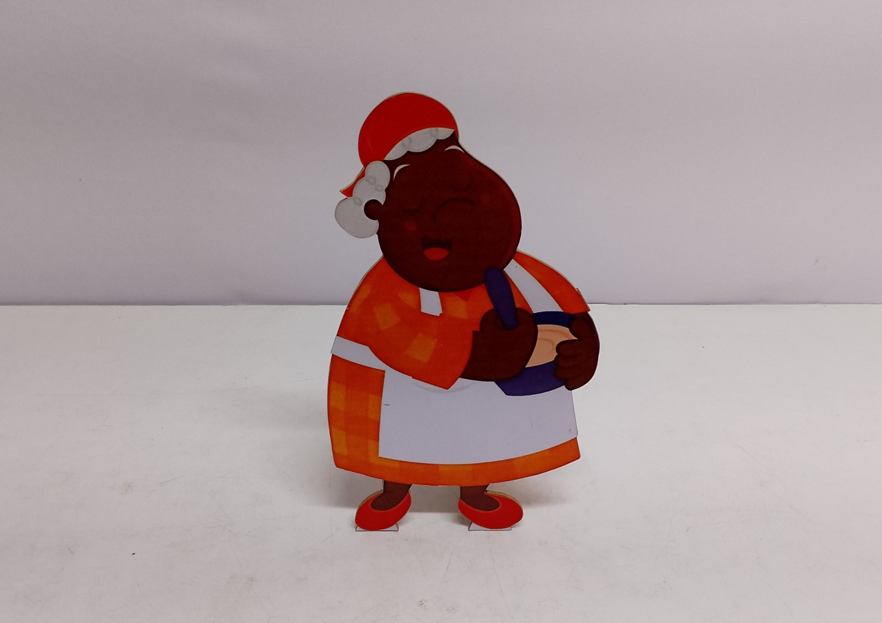 Totem Tia Nastácia (Sítio Do Pica Pau Amarelo) 25Cm Alt X 15Cm Larg  - BB Festas Aluguel 
