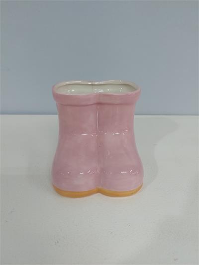 Bota Louça P Rosa Claro Alt 10Cm X 10Cm X 10Cm - BB Festas Aluguel 