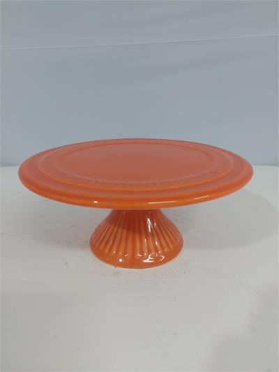 Porta Doce Médio Baixo Laranja 9Cm Alt X 23Cm Diametro - BB Festas Aluguel 