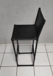 Banqueta Alta Pvc Preto 85Cm X 35Cm X 35Cm  - imagem 2