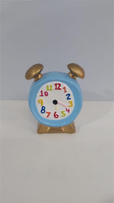 Relógio Louça (Alice No Pais das Maravilhas) 15Cm X 13Cm X 5Cm - BB Festas Aluguel 