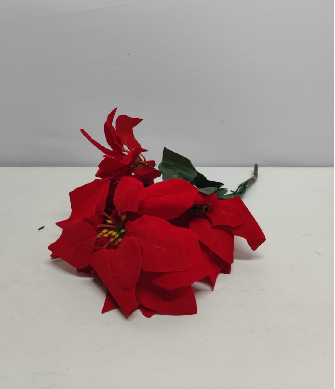 Arranjo de Flor de Natal Vermelha - BBFestasAluguel 