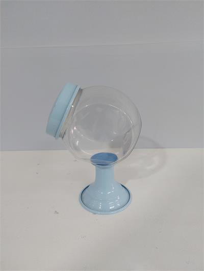 Bomboniere Plástico Com Metal Azul Claro  23Cm X 9Cm - BB Festas Aluguel 