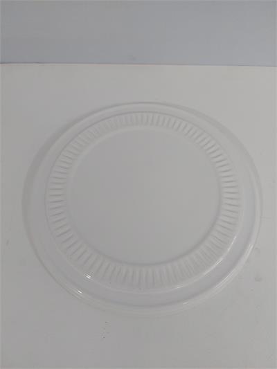 Prato Trabalhado Para Suporte Boleira/M Branco 30Cm - BB Festas Aluguel 