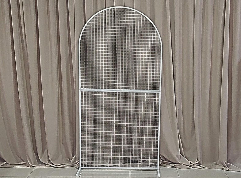 Painel Telado Oval Branco - BB Festas Aluguel 