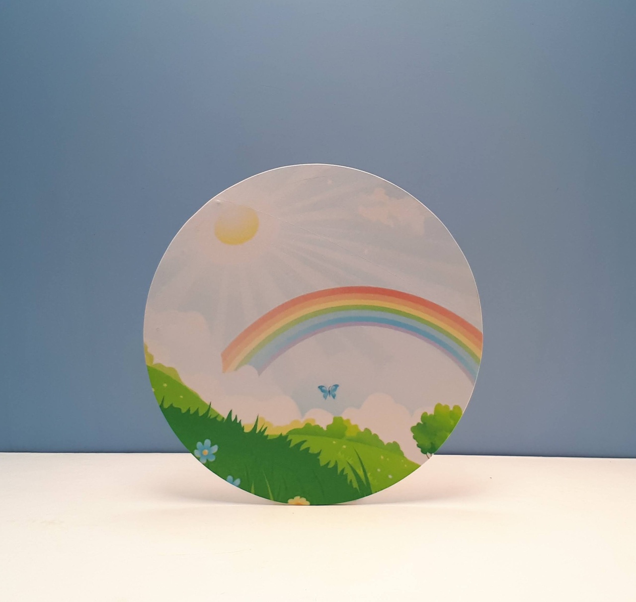 Painel Sublimado Redondo Arco Iris 60Cm - BB Festas Aluguel 