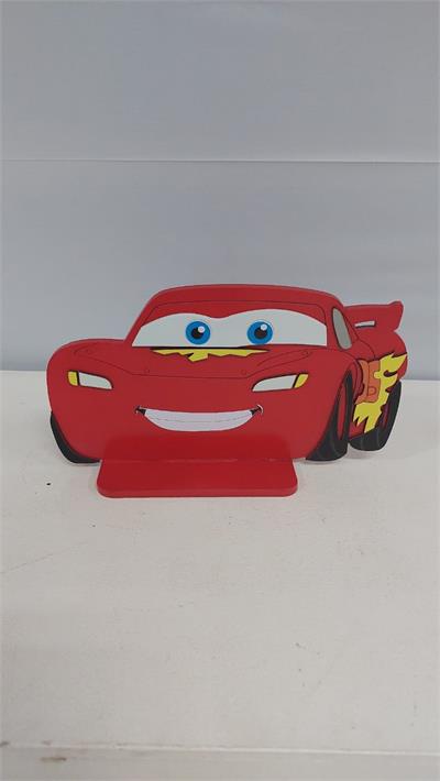 Totem Mcqueen Em Mdf (Carros) 17Cm X 27Cm - BB Festas Aluguel 
