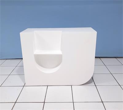 Balcão Organico U Branco 80Cm Alt X 1M Larg X 40Cm Comp - BB Festas Aluguel 