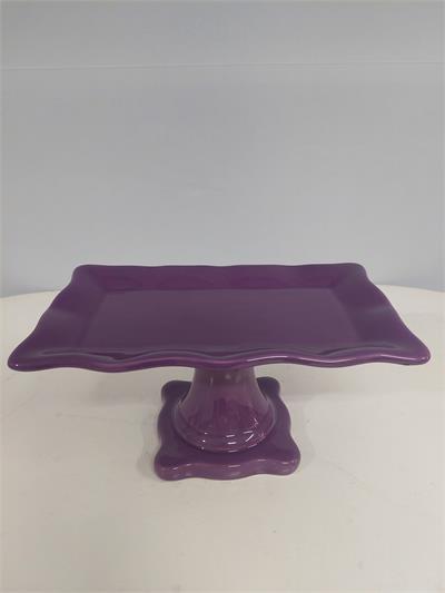 Porta Doce Retangular Babado Violeta 13Cm Alt 27Cm Comp X 16Cm Larg - BB Festas Aluguel 