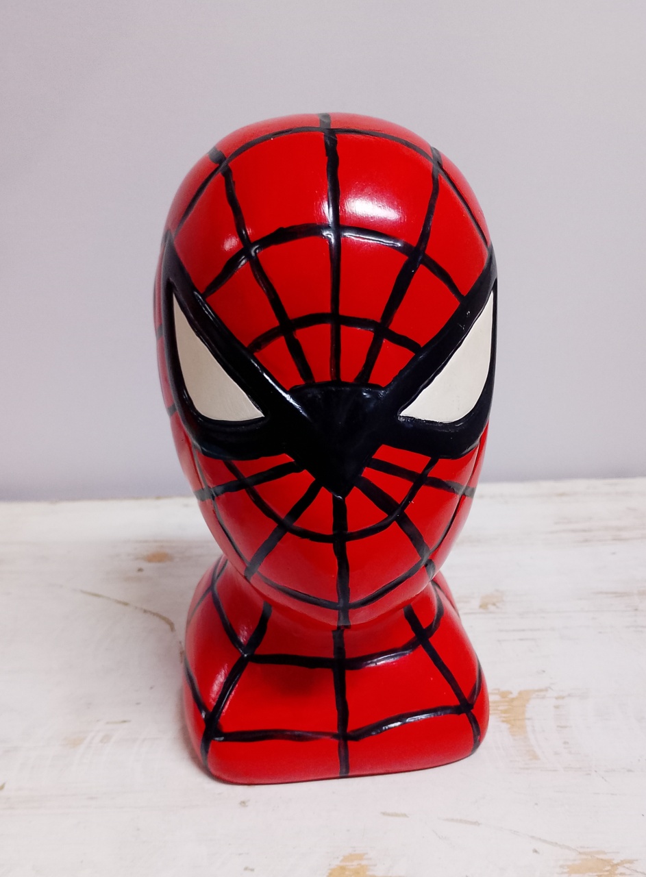 Cabeça Homem Aranha (Herois) 25Cm Alt X 12Cm Larg - BBFestasAluguel 