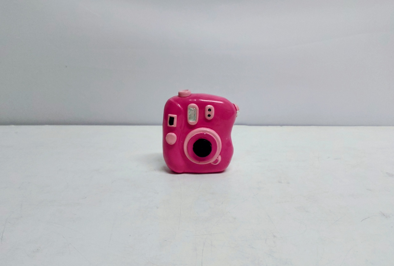 Mini Câmara Fotográfica Pink 11Cm Alt X 12Cm Larg  - BB Festas Aluguel 