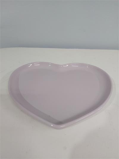Bandeja Coração/G Lilás Candy 3Cm Alt 24Cm Larg X 27Cm Comp - BB Festas Aluguel 