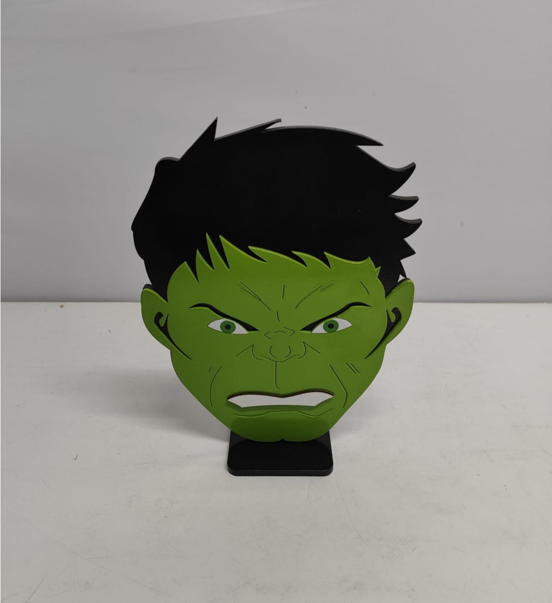 Totem Cabeça Do Hulk (Herois) 20Cm Alt X 20Cm Larg - BBFestasAluguel 