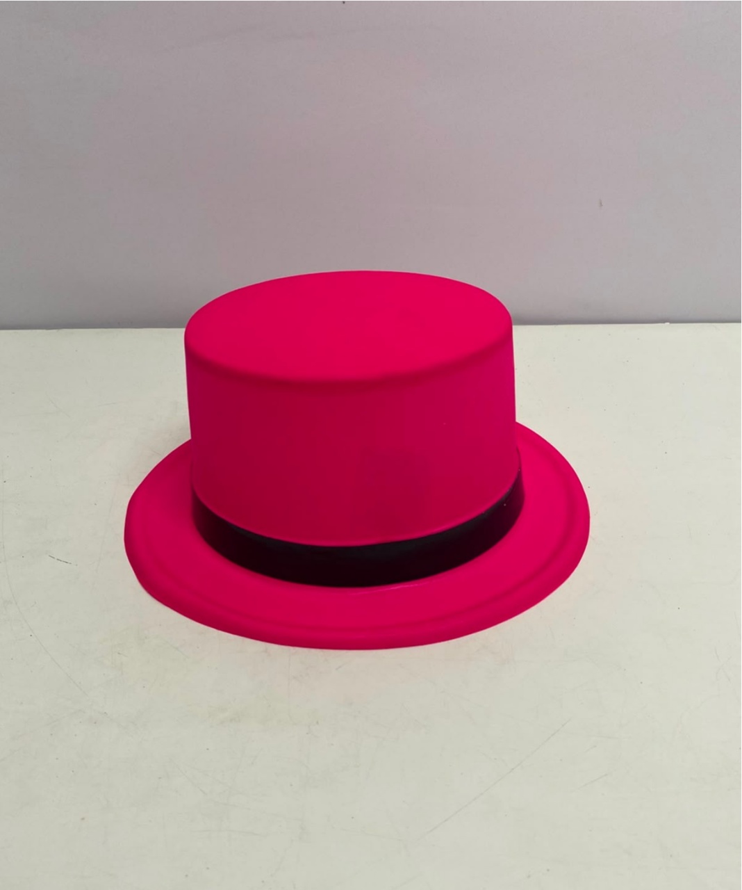 Chapéu de Carnaval Brilhoso Rosa Neon - BBFestasAluguel 
