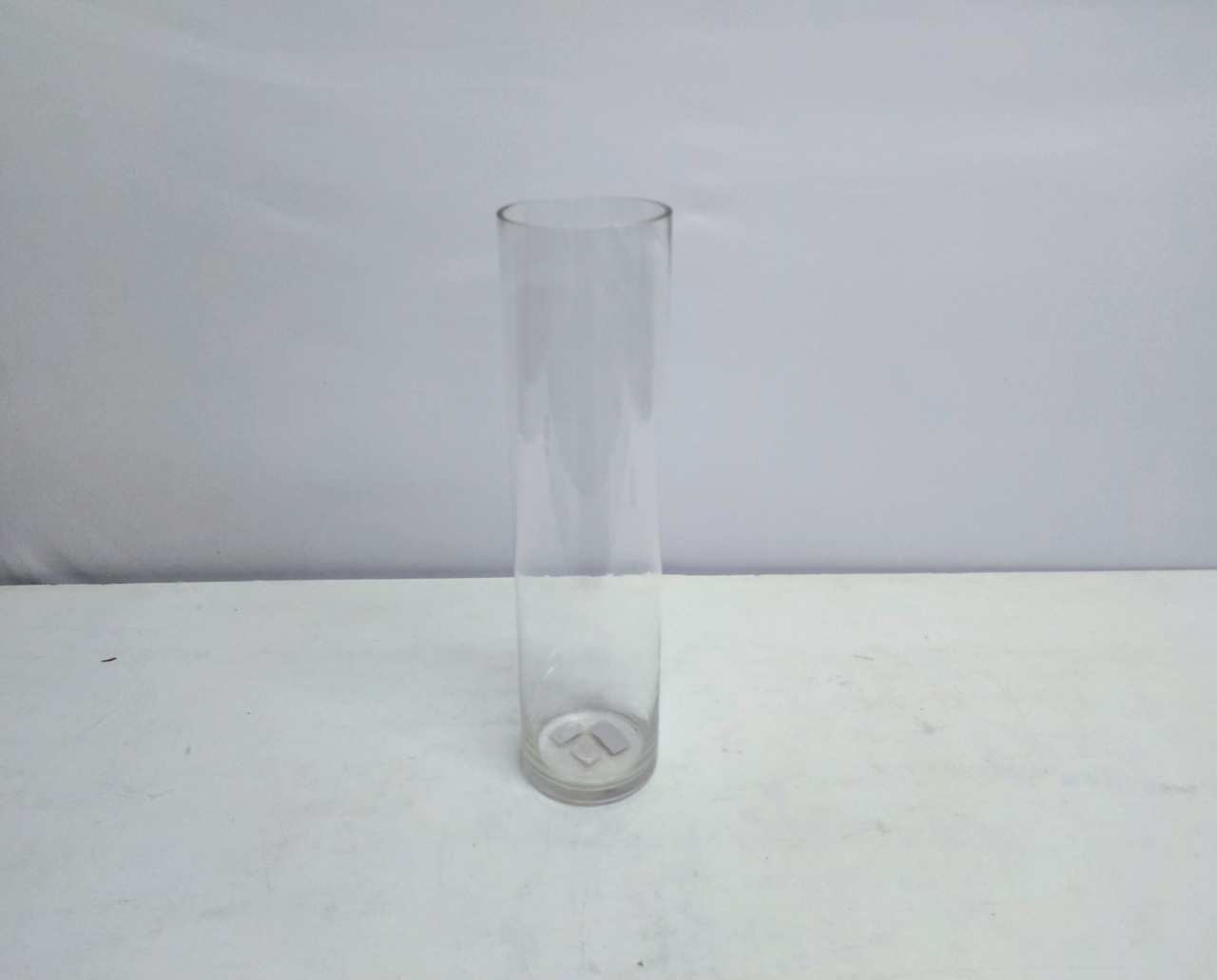 Vaso de Vidro Cilindro 40Cm Alt X 10Cm Diametro  - BB Festas Aluguel 