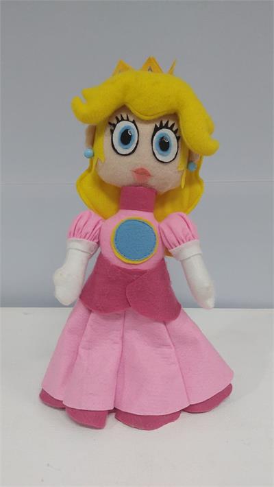Feltro Princesa Peach (Super Mario) 36Cm X 15Cm - BB Festas Aluguel 