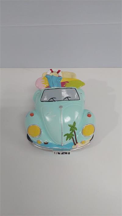 Fusca Azul Claro Louça 10Cm X 20Cm - BB Festas Aluguel 