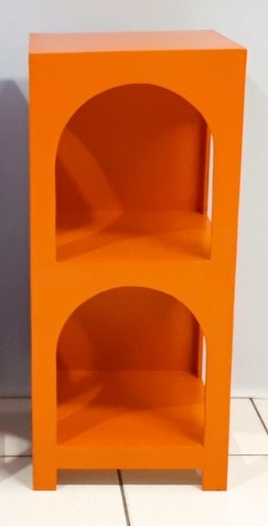 Nincho Arco Vazado Duplo Laranja 90Cm Alt X 45Cm X 45Cm   - BB Festas Aluguel 